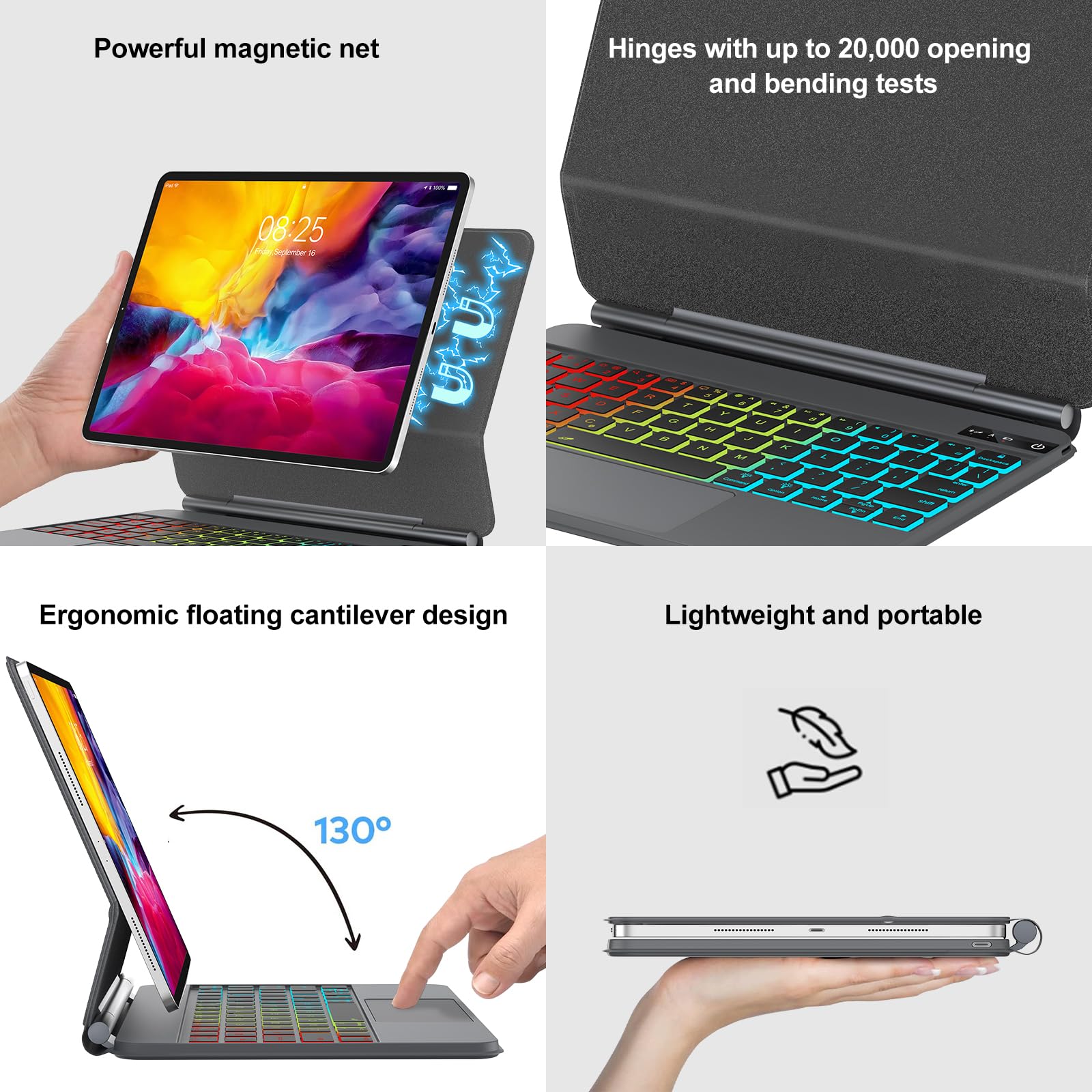 Amazon.com: iPad Air 11 inch (M2) Case with Keyboard 2024 - Magic